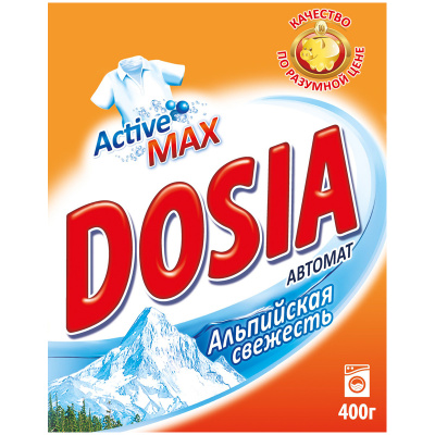 Порошок стиральный Дося 400г Альпийская Свежесть