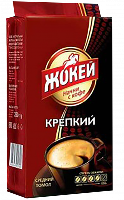 Кофе молотый Жокей Крепкий 225г