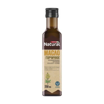 Масло горчичное SPAR Natural нерафинированное 250мл