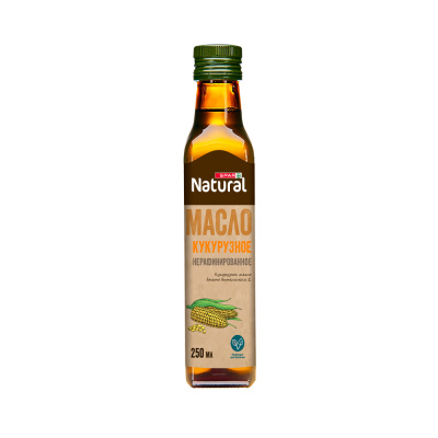 Масло кукурузное SPAR Natural нерафинированное 250мл
