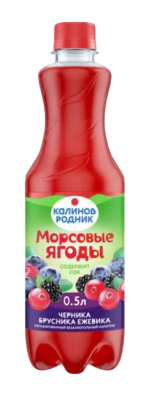 Напиток с/с Морсовые ягоды Калинов Родник Чер/брус/ежев 0,5л