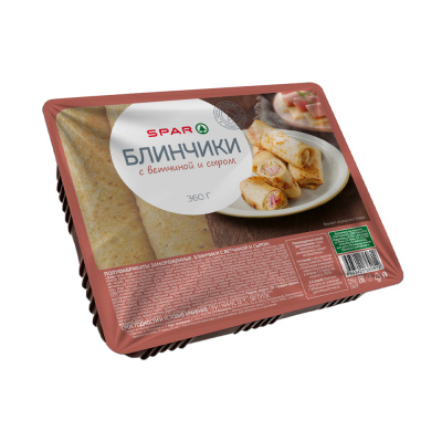 Блинчики SPAR с ветчиной и сыром 360г