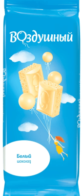 Шоколад Воздушный белый пористый 80г