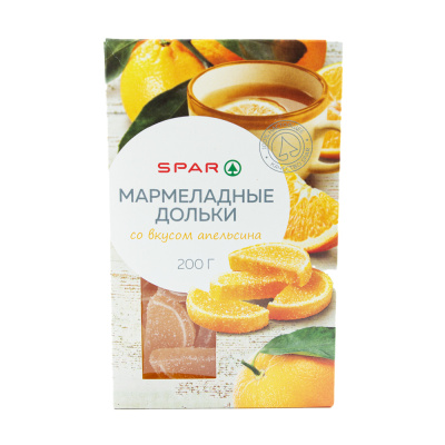 Мармелад SPAR Дольки Апельсин 200г