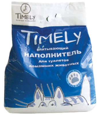 Наполнитель для кошачьего туалета Таймли впитывающий 2,4кг