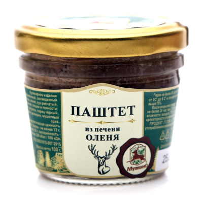 Паштет из печени Оленя Мушкино 80г