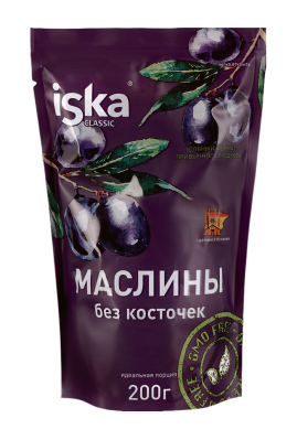 Маслины б/к Иска 200г д/пак