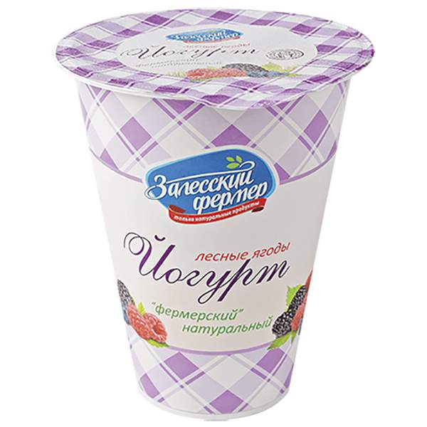 Йогурт Фермерский Лесные Ягоды 3,5% 300г БЗМЖ