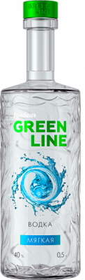 Водка Бульбашъ Гринлайн Мягкая 40% 0,5л 40%