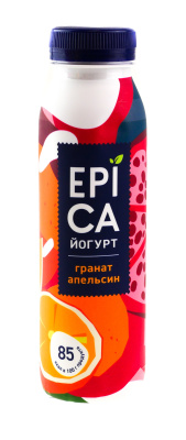 Йогурт питьевой Эпика Гранат/Красный Апельсин 2,5% 260г БЗМЖ