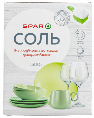 Соль для посудомоечных машин SPAR 1,5кг