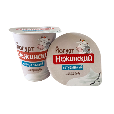 Йогурт Нежинская МФ Натуральный 3,5% 290г БЗМЖ