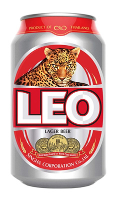 Пиво светлое Лео Лагер 0,33л 5% ж/б
