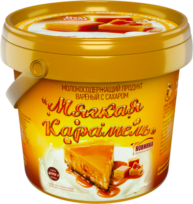Продукт вареный Мягкая карамель Бела Слада 5% ведро 400г БЗМЖ