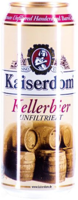 Пиво светлое н/ф Кайзердом Келлербир 0,5л 4,7% ж/б