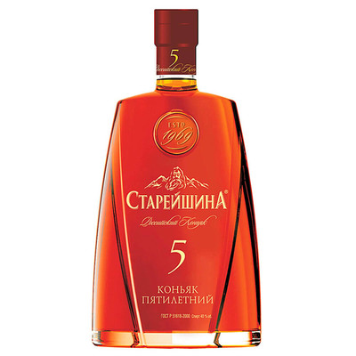 Коньяк Старейшина 5 лет 1л 40%