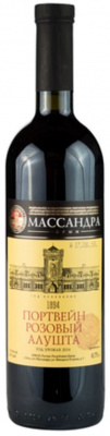 Вино Массандра Портвейн Алушта ЗГУ Крым роз сл 0,75л 17%