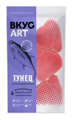 Филе-кусок (стейк) тунца ВкусАрт 500г