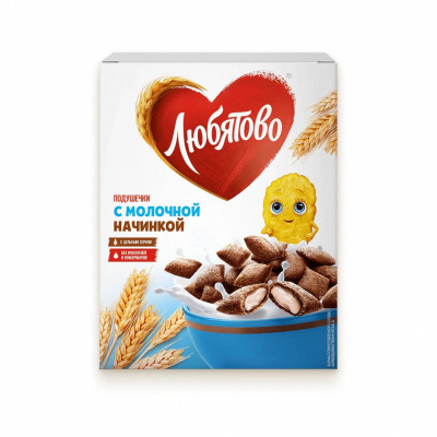 Подушечки Любятово с молочной начинкой 220г