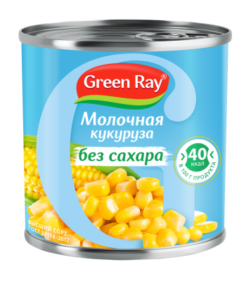 Кукуруза молодая Грин Рэй 340г ж/б ключ