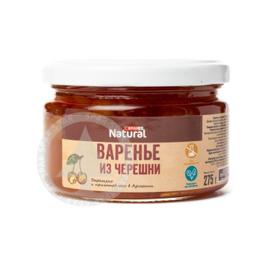 Варенье SPAR Natural из белой Черешни 275г