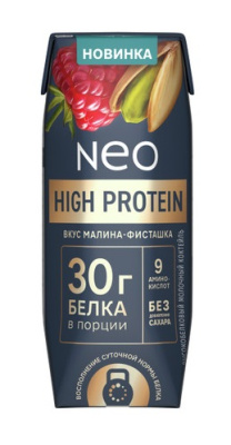 Коктейль молочный НЕО Протеин Малин/Фист 260г БЗМЖ