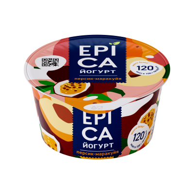 Йогурт Эпика Персик/Маракуйя 4,8% 130г БЗМЖ