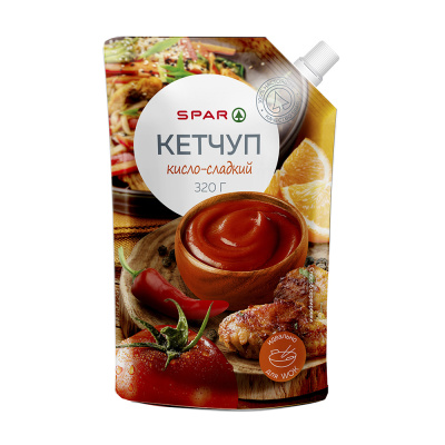 Кетчуп SPAR Кисло-сладкий 320г д/п