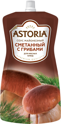Соус майонезный Астория сметанный с грибами 42% 233г д/п