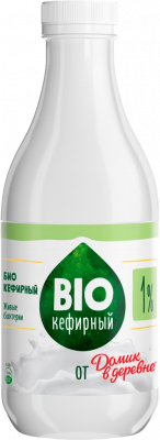 Продукт Биокефирный Домик в деревне 1% 450г БЗМЖ