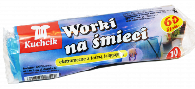 Мешки для мусора Кухчик с ручками 60л 10шт
