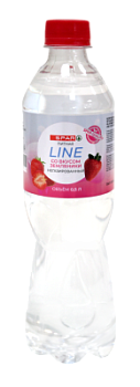 Вода питьевая SPAR Line со вкусом земляники негаз 0,5л