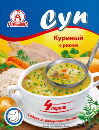 Суп Куриный с рисом Агриппина 60г