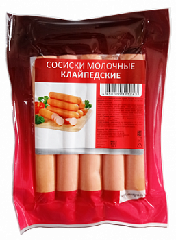 Сосиски Клайпедские молочные ДолговГрупп 700г