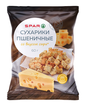 Сухарики пшеничные SPAR Сыр 60г