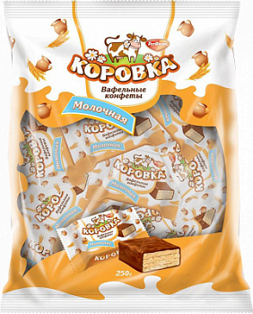 Конфеты вафельные Рот Фронт Коровка Молочная 250г