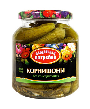 Корнишоны маринованные Валдайский погребок 370г ст/б
