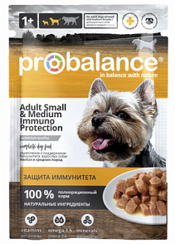Корм влажный для собак Пробаланс Защита иммунитета 85г