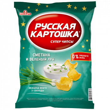 Чипсы Русская Картошка Сметаны/Лук 80г
