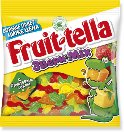 Мармелад жевательный Фрут-Телла Звери 150г