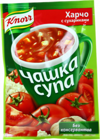 Суп Харчо с сухариками Чашка супа Кнорр 13,7г