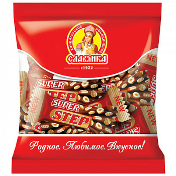 Конфеты шоколадные Супер Степ 196г