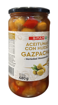 Оливки с маринованными овощами SPAR 680г