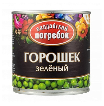 Горошек зелёный Валдайский погребок 400г ж/б ключ