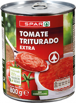 Томаты мелконарезанные SPAR 800г ж/б