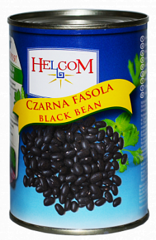Фасоль черная консервированная Хелком 400г