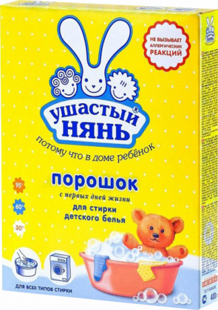 Порошок стиральный Ушастый нянь 400г автомат