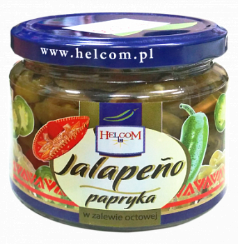 Перец Халапеньо резаный Хелком 290г ст/б