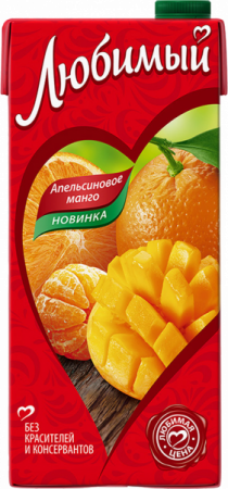Нектар Любимый апельсиновое манго 1,93л
