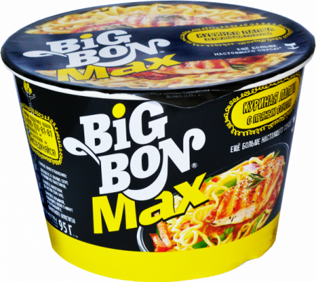 Лапша куриная с пряным соусом Биг Бон 95г